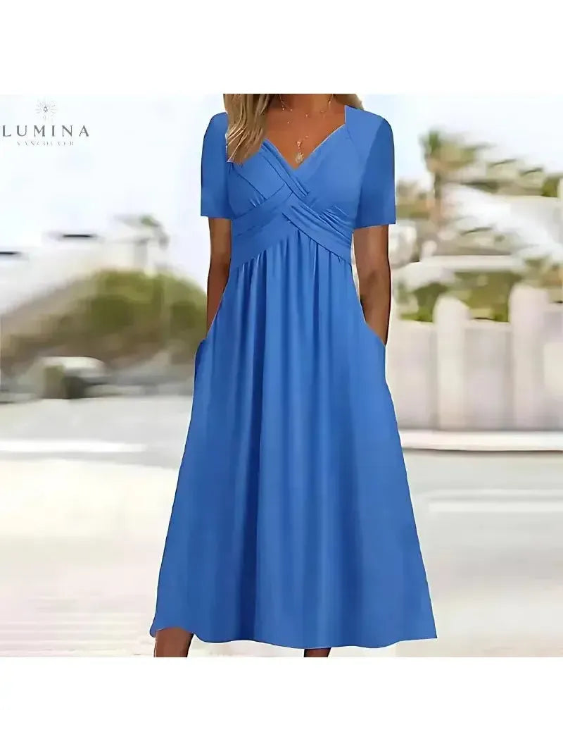 Leila - Elegant Dress with Tummy Coverage