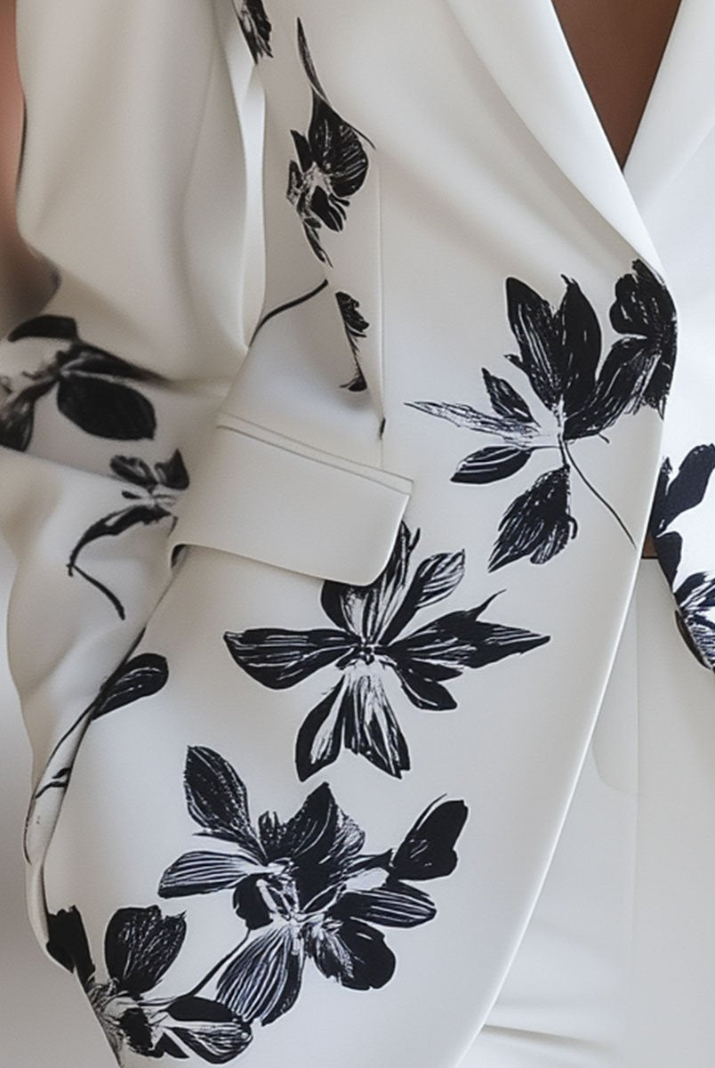 Isabelle | Floral Printed Blazer - Lumina Vancouver - Lumina Vancouver