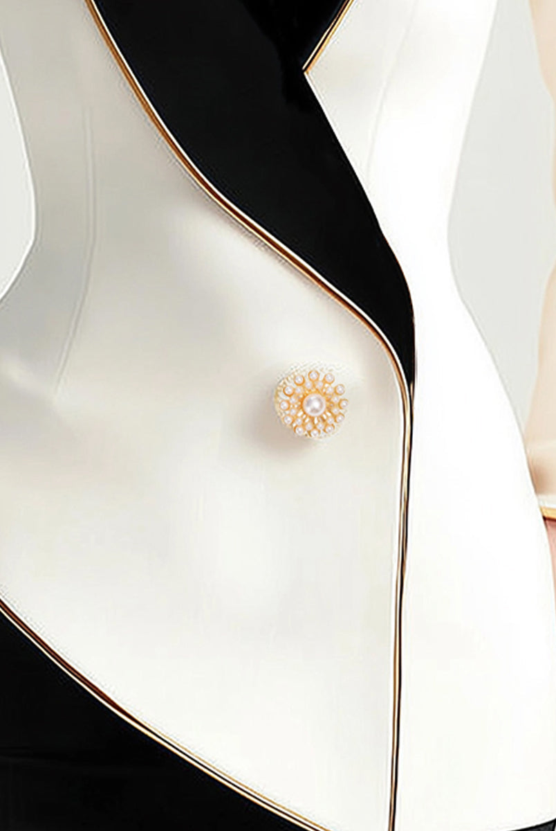 Isabelle | Asymmetrical White Blazer - Lumina Vancouver - Lumina Vancouver