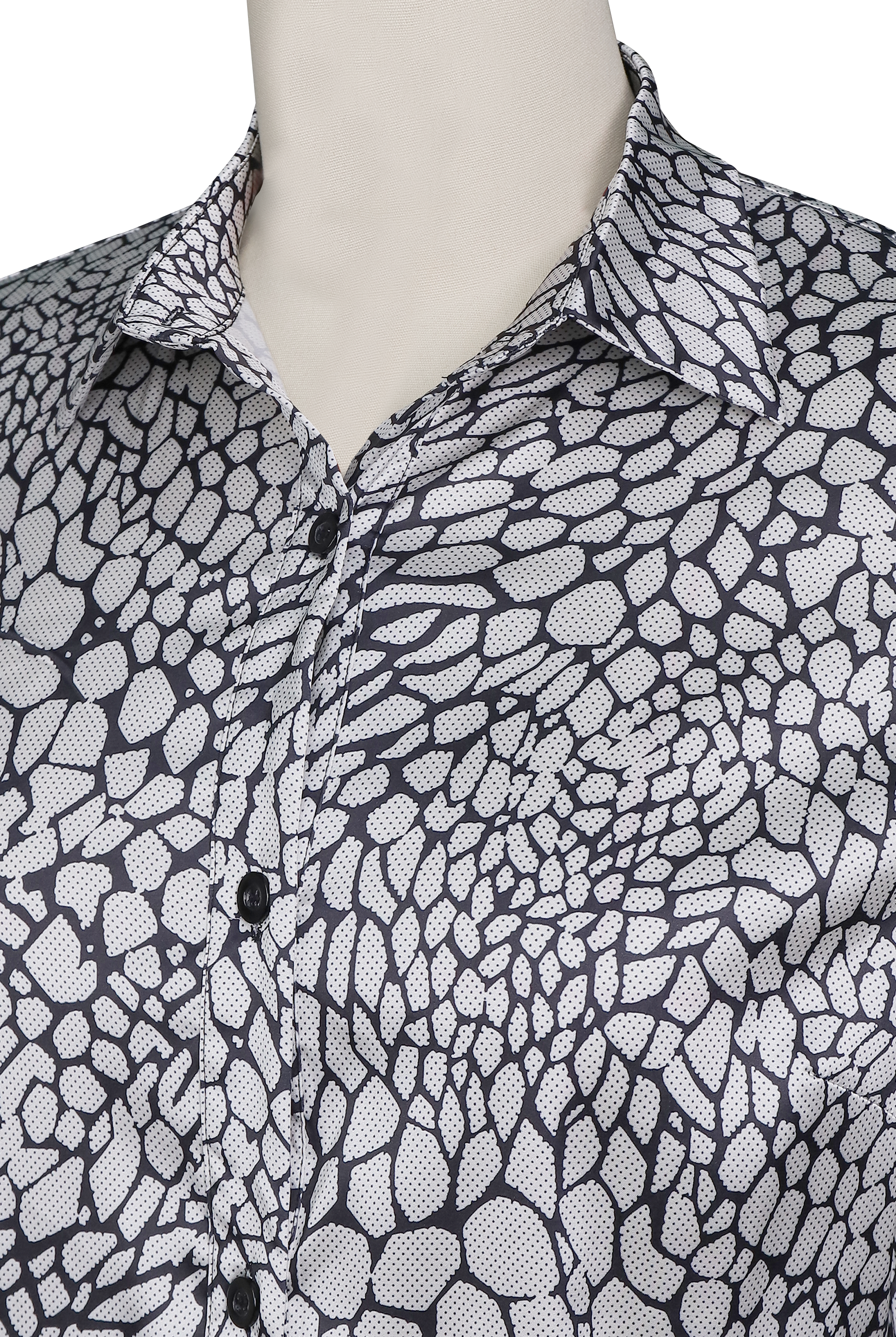 Luna | Satin Snake Printed Blouse - Lumina Vancouver - Lumina Vancouver