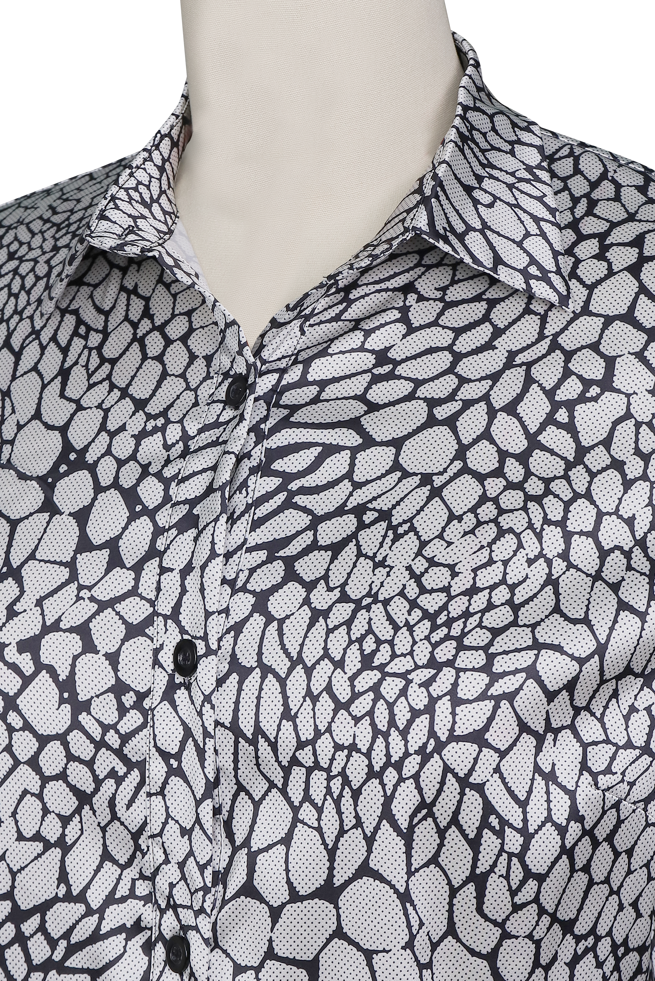 Luna | Satin Snake Printed Blouse - Lumina Vancouver - Lumina Vancouver