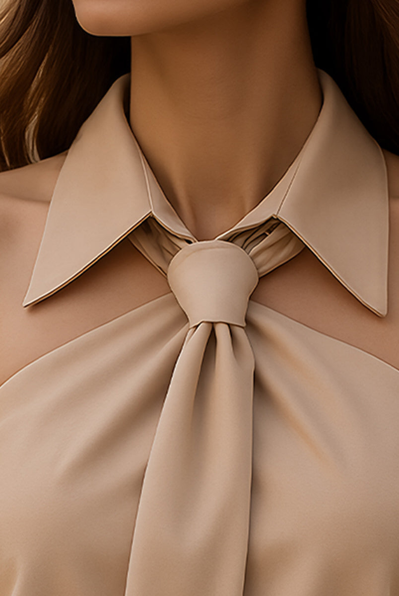 Luna | Sleeveless Halter Blouse Neck Tie - Lumina Vancouver - Lumina Vancouver