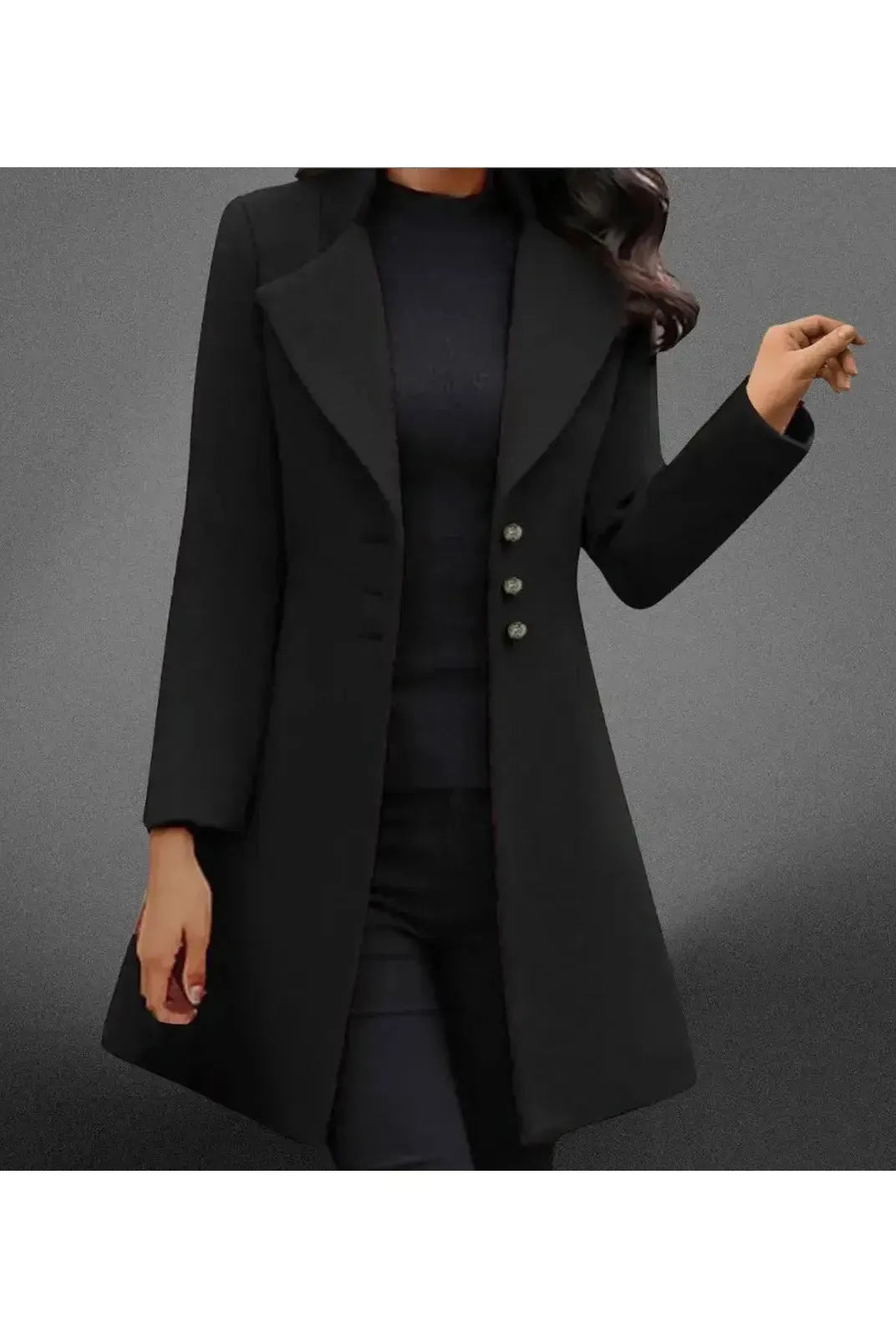 Vinci™ | Luxurious Italian Wool Long Sleeve Coat