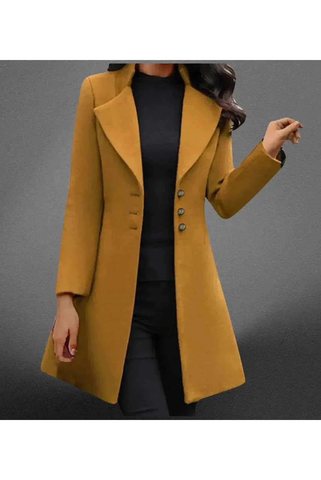 Vinci™ | Luxurious Italian Wool Long Sleeve Coat