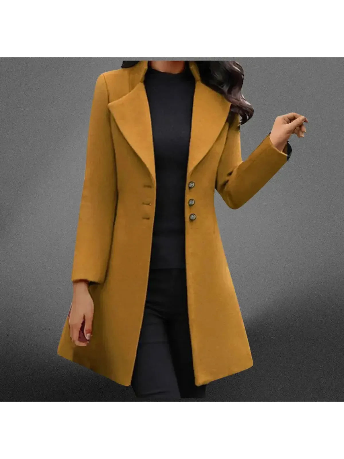 Vinci™ | Luxurious Italian Wool Long Sleeve Coat