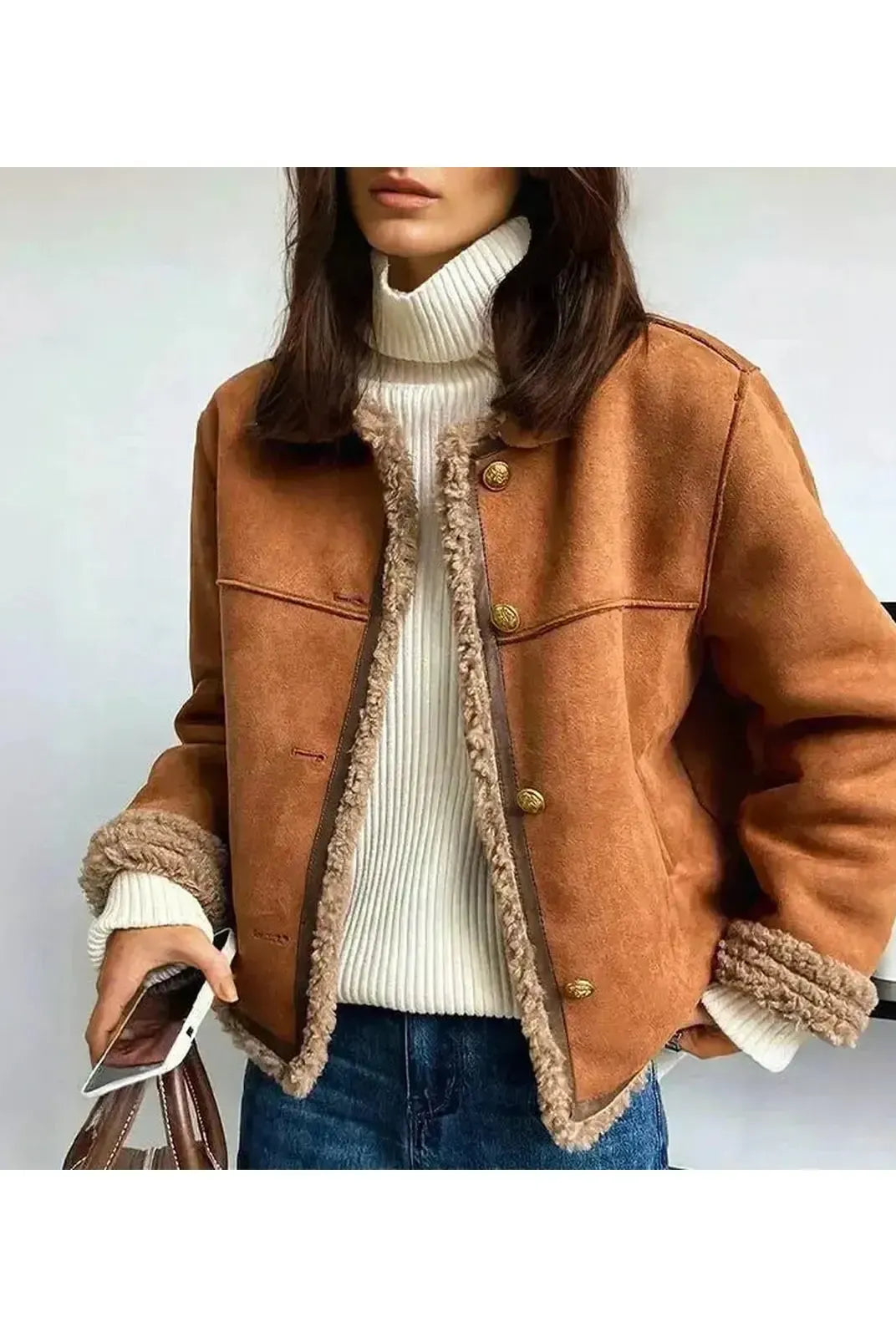 Evelyn™ | Luxurious Genuine Sheepskin Jacket