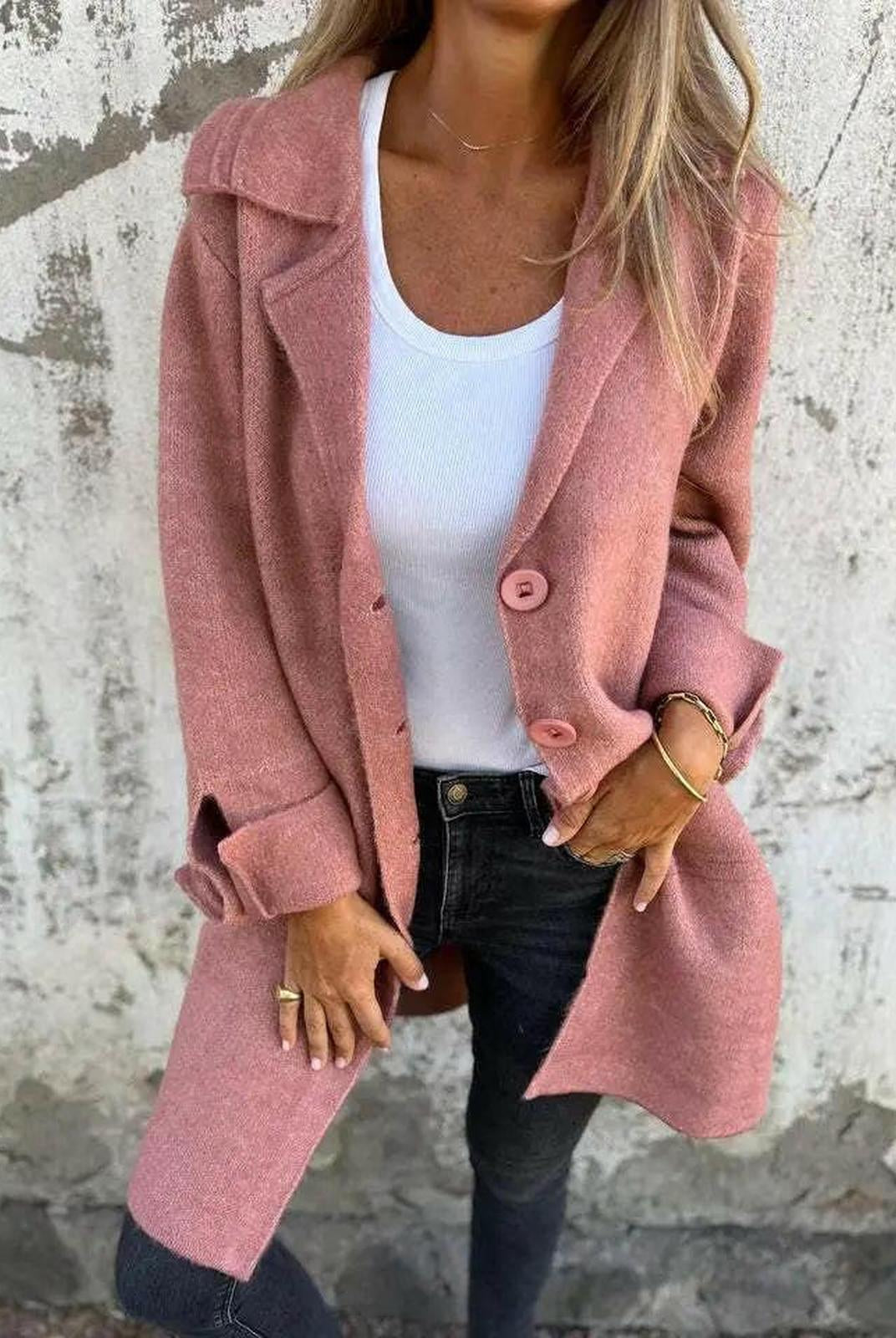 Ada™ | Stylish Long Knit Coat