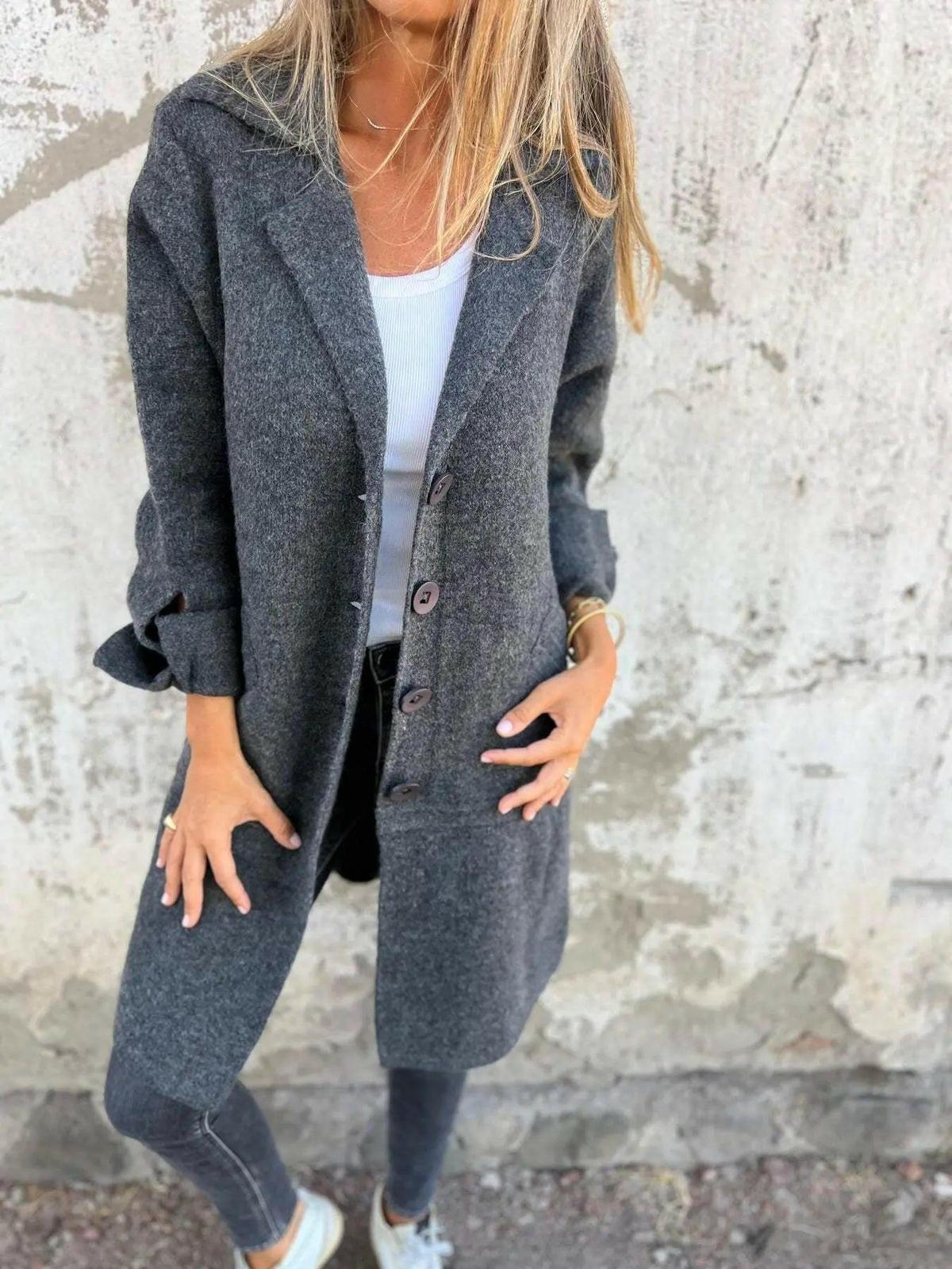 Ada™ | Stylish Long Knit Coat