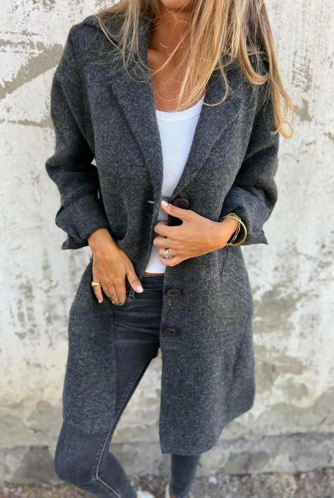 Ada™ | Stylish Long Knit Coat