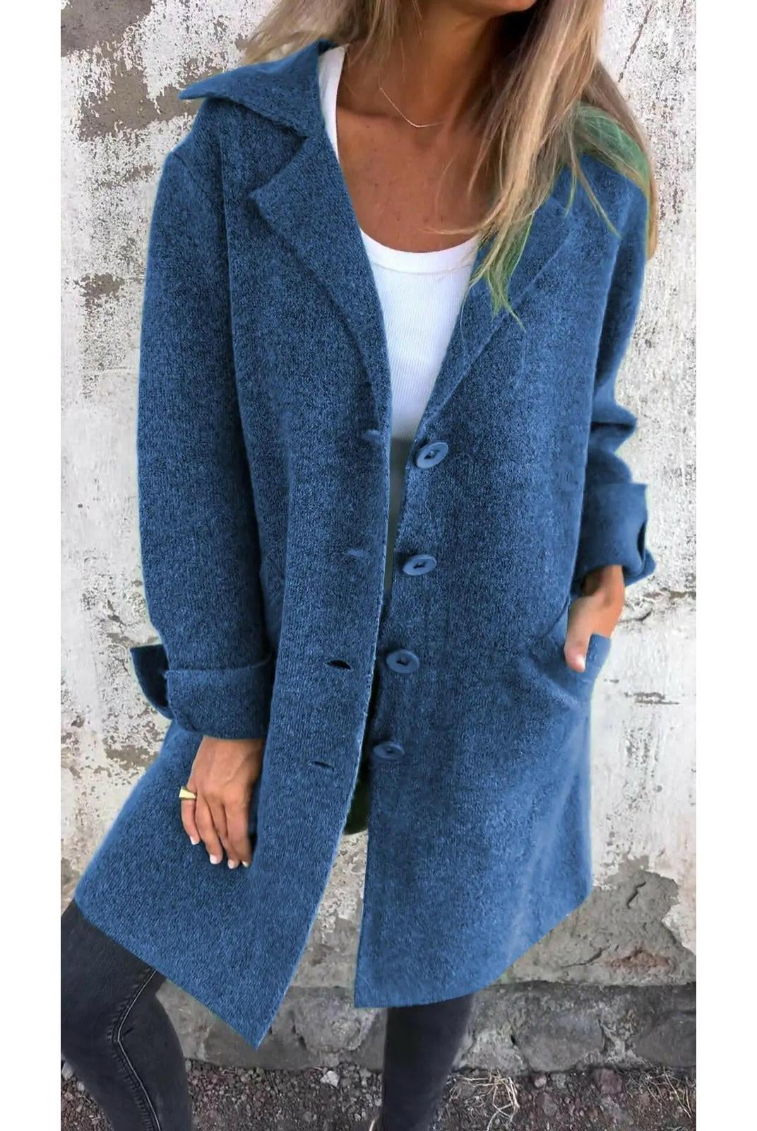 Ada™ | Stylish Long Knit Coat
