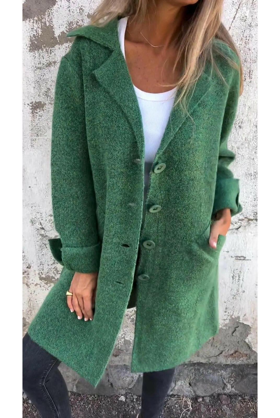 Ada™ | Stylish Long Knit Coat