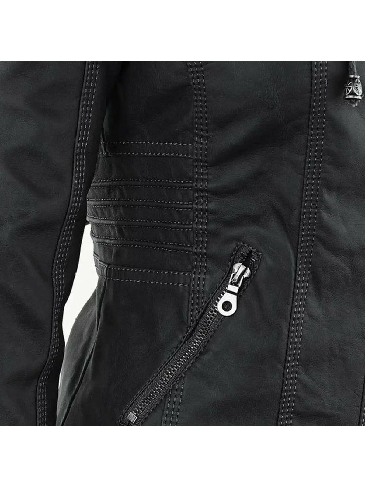 Olivia™ | Waterproof Women's Leather Jacket with Hood