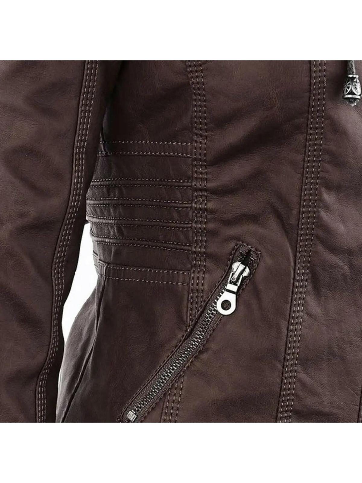 Olivia™ | Waterproof Women's Leather Jacket with Hood