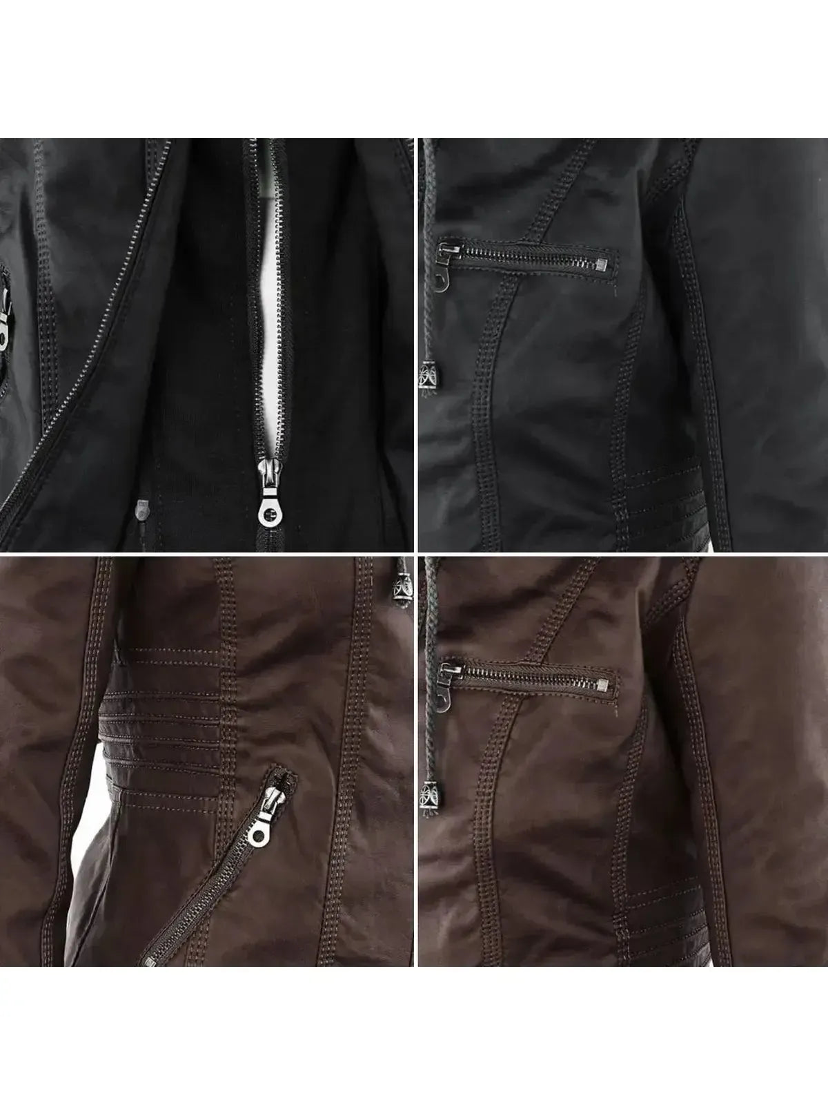 Olivia™ | Waterproof Women's Leather Jacket with Hood