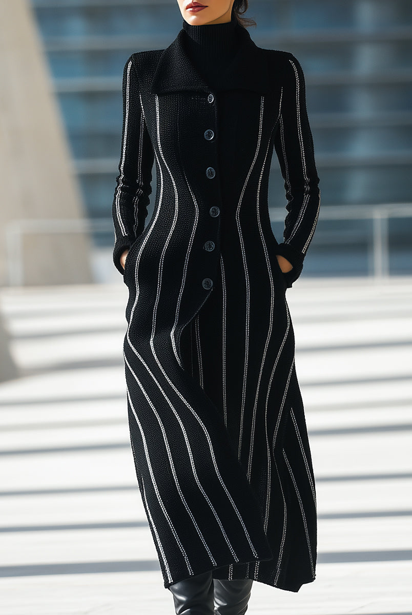 Elena | Knit Maxi Coat - Lumina Vancouver - Lumina Vancouver