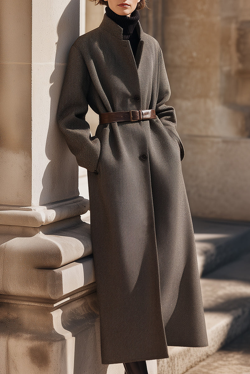 Aurora | Belted Wool Overcoat - Lumina Vancouver - Lumina Vancouver