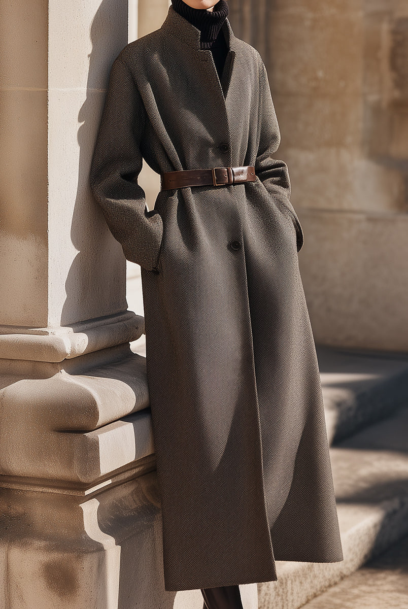 Aurora | Belted Wool Overcoat - Lumina Vancouver - Lumina Vancouver