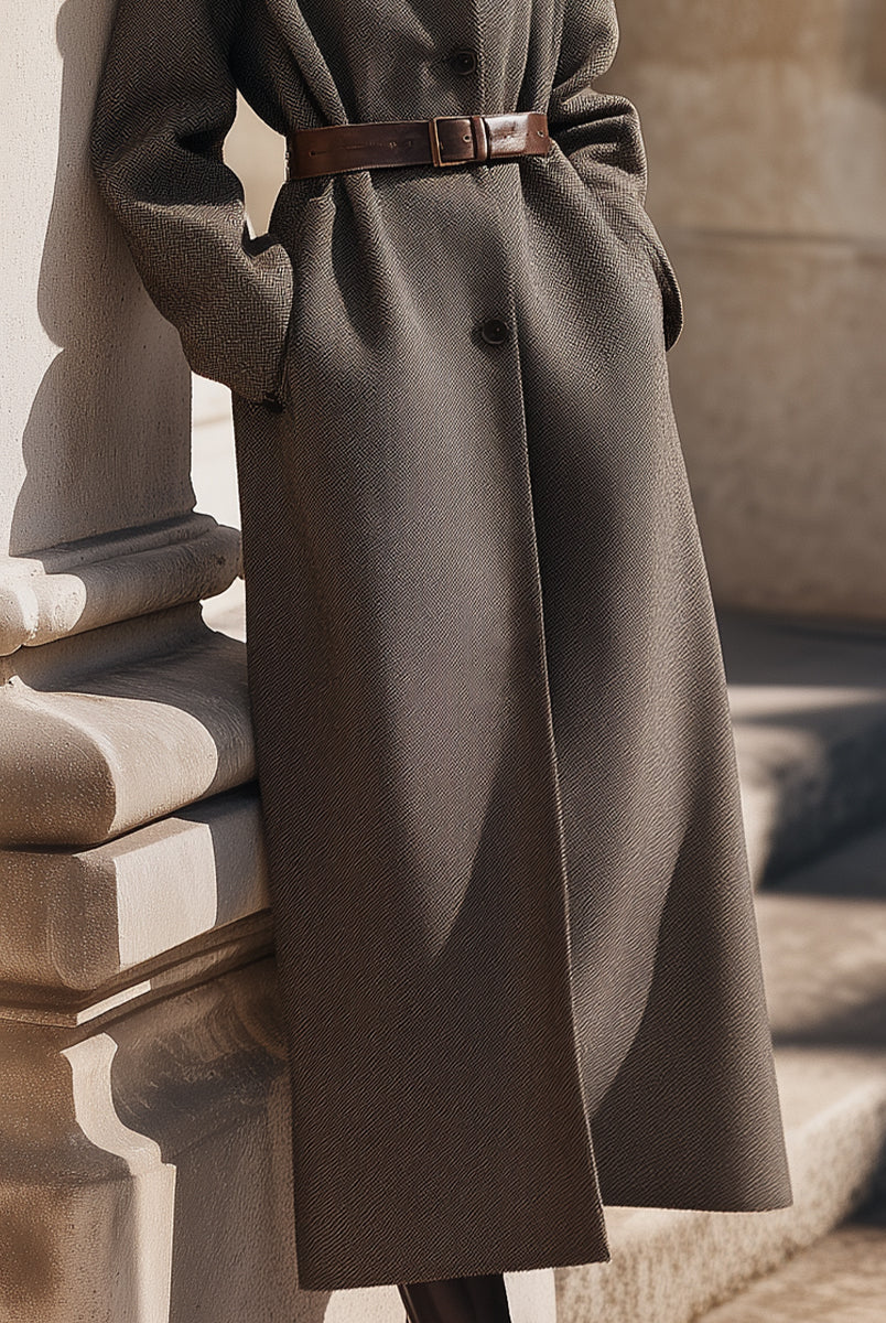 Aurora | Belted Wool Overcoat - Lumina Vancouver - Lumina Vancouver