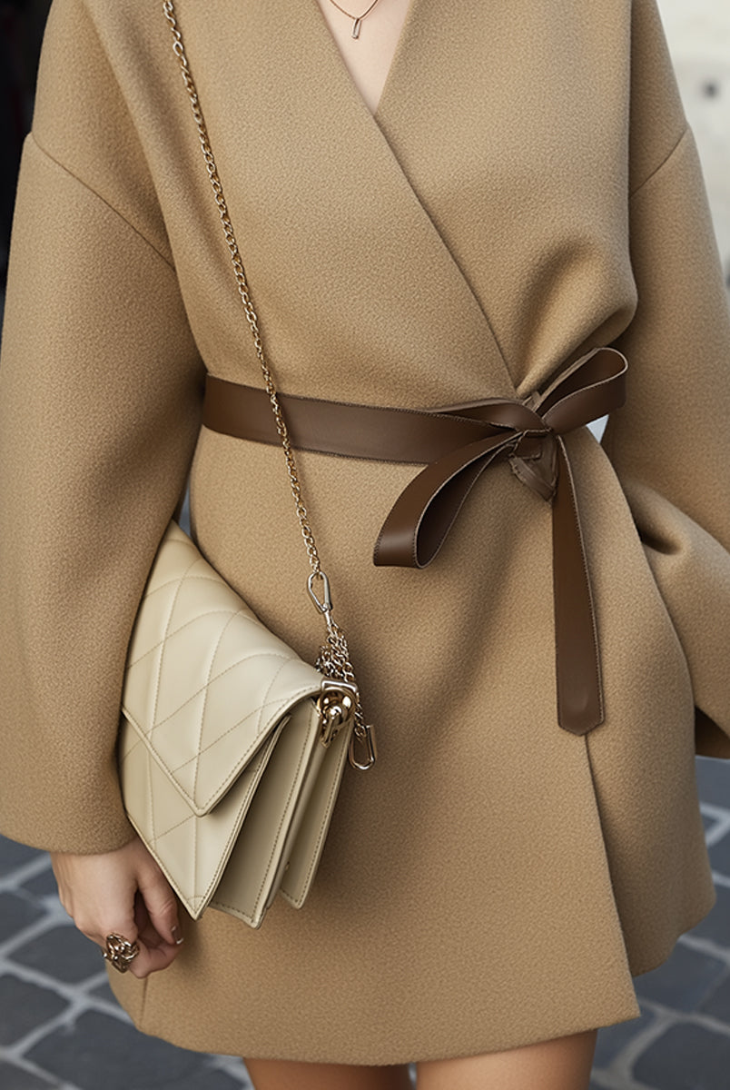 Elena | Belted Short Coat - Lumina Vancouver - Lumina Vancouver