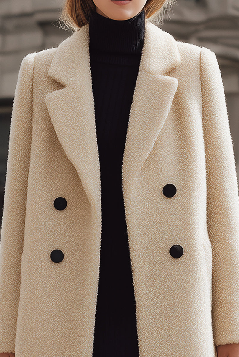 Elena | Textured Wool Coat - Lumina Vancouver - Lumina Vancouver