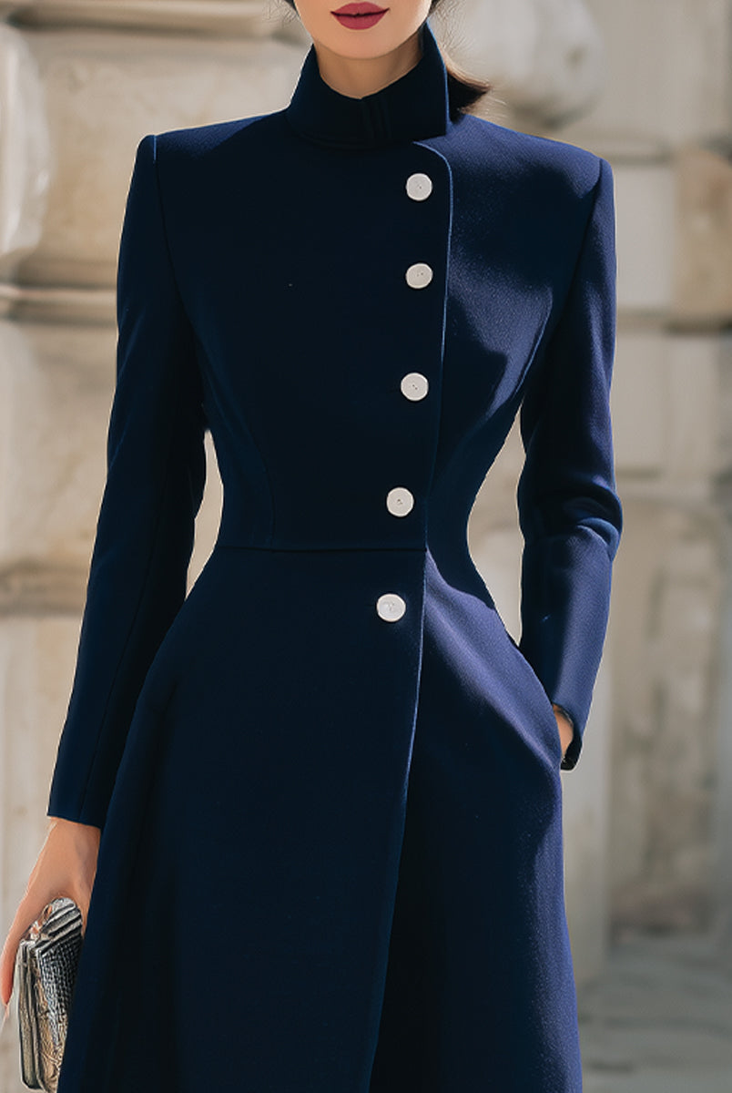 Elena | Collar Maxi Coat - Lumina Vancouver - Lumina Vancouver