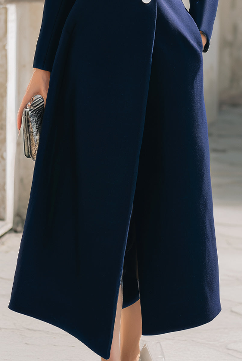 Elena | Collar Maxi Coat - Lumina Vancouver - Lumina Vancouver