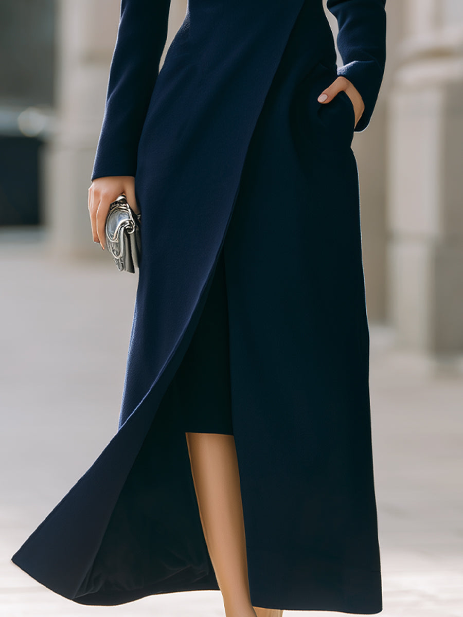 Sophia | Single-Button Maxi Coat - Lumina Vancouver - Lumina Vancouver