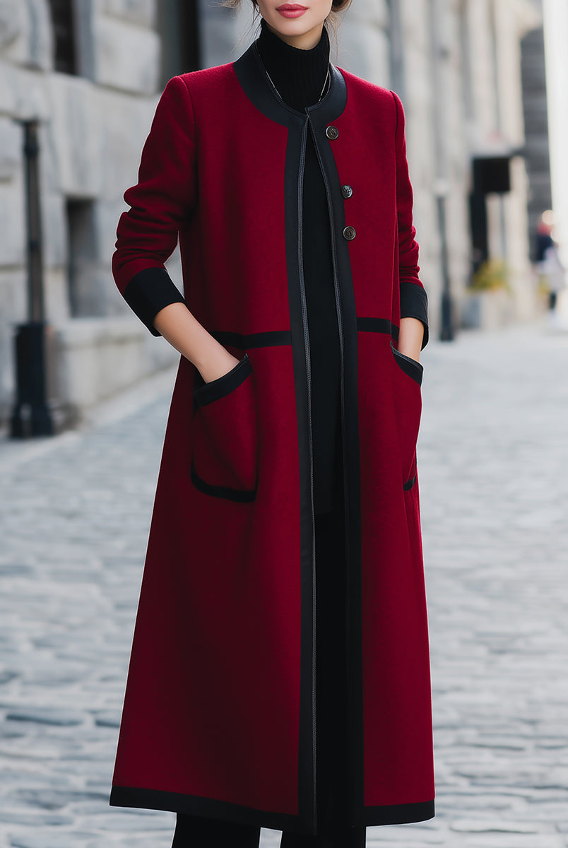 Elena | Functional Pockets Wool Coat - Lumina Vancouver - Lumina Vancouver