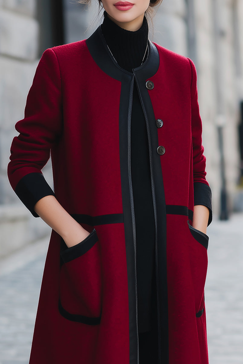 Elena | Functional Pockets Wool Coat - Lumina Vancouver - Lumina Vancouver