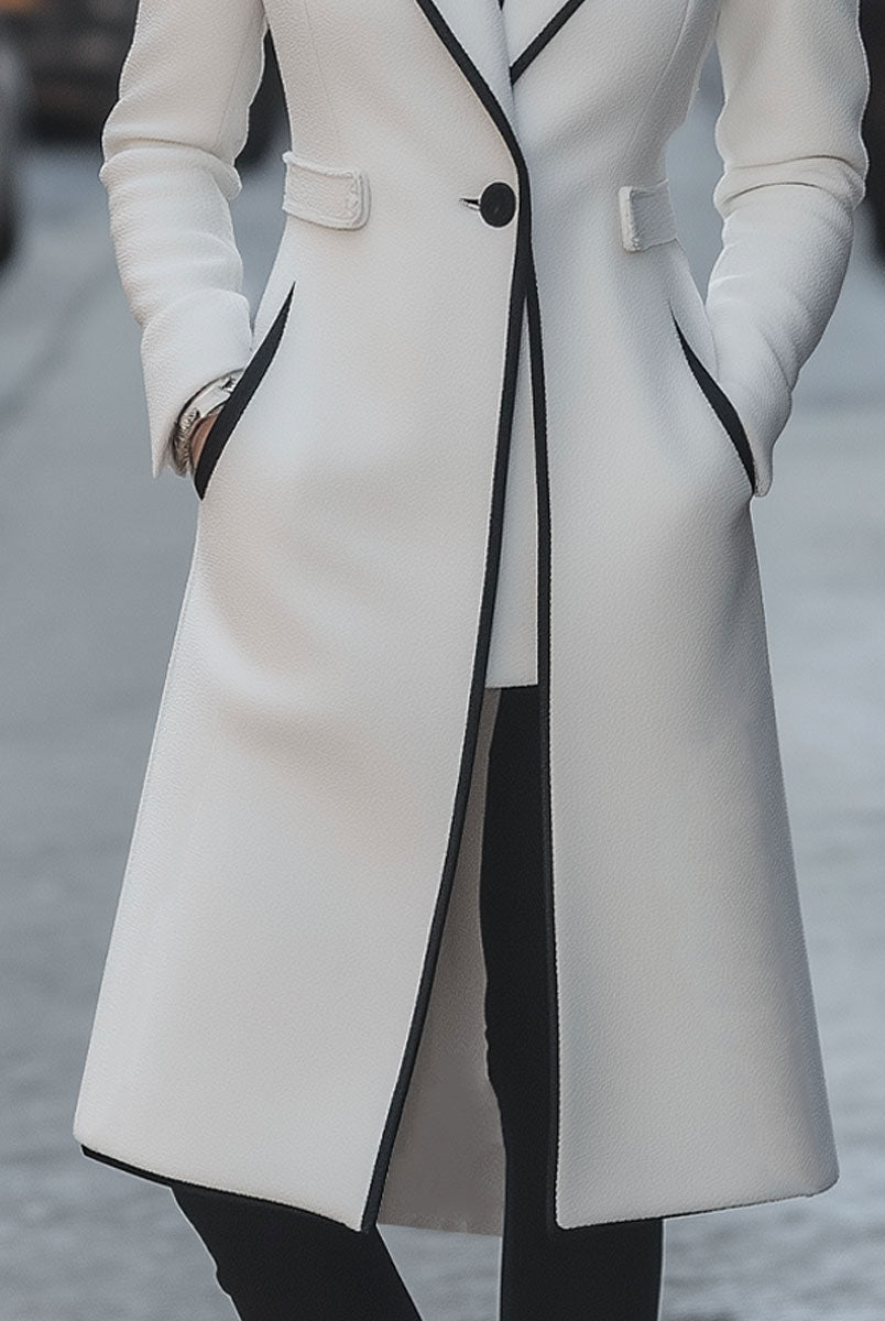 Chic | Long White Coat - Lumina Vancouver - Lumina Vancouver