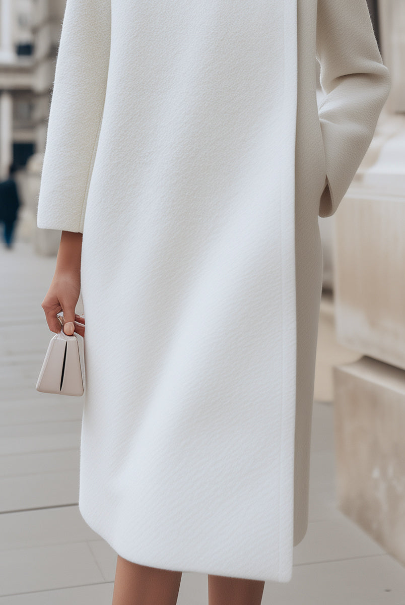 Elena | Wool-Blend Coat with Button Detail - Lumina Vancouver - Lumina Vancouver