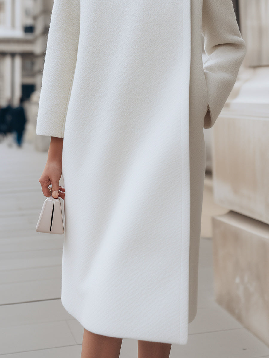 Elena | Wool-Blend Coat with Button Detail - Lumina Vancouver - Lumina Vancouver