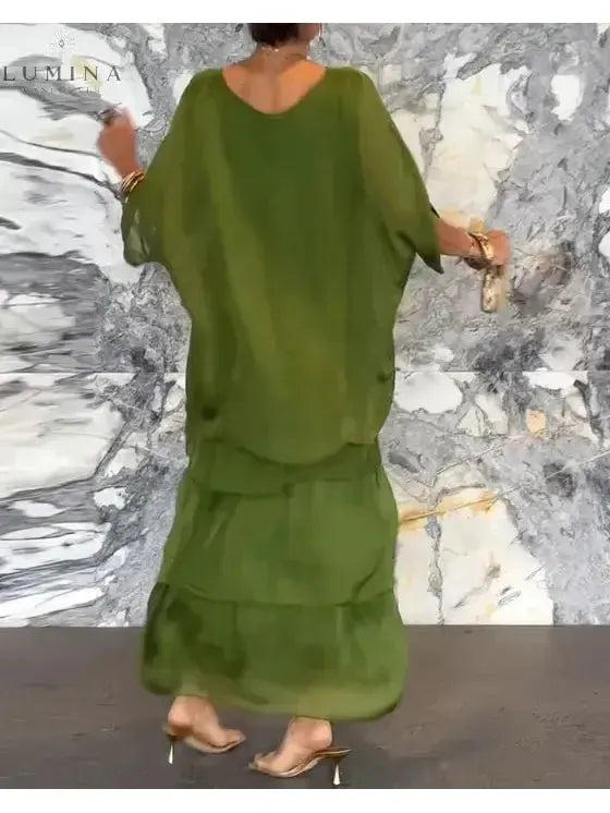 Caroline - Loose Round Neck Dress