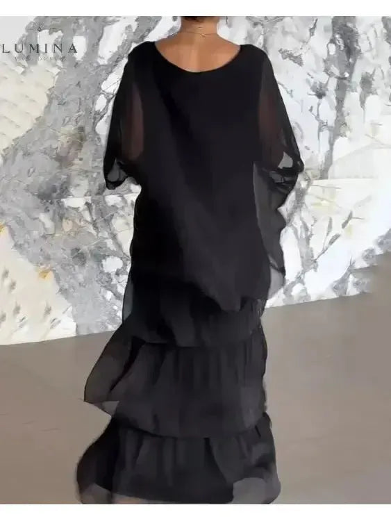 Caroline - Loose Round Neck Dress