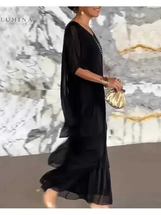 Caroline - Loose Round Neck Dress