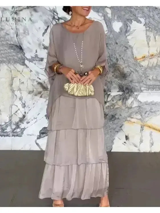 Caroline - Loose Round Neck Dress