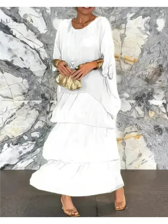 Caroline - Loose Round Neck Dress