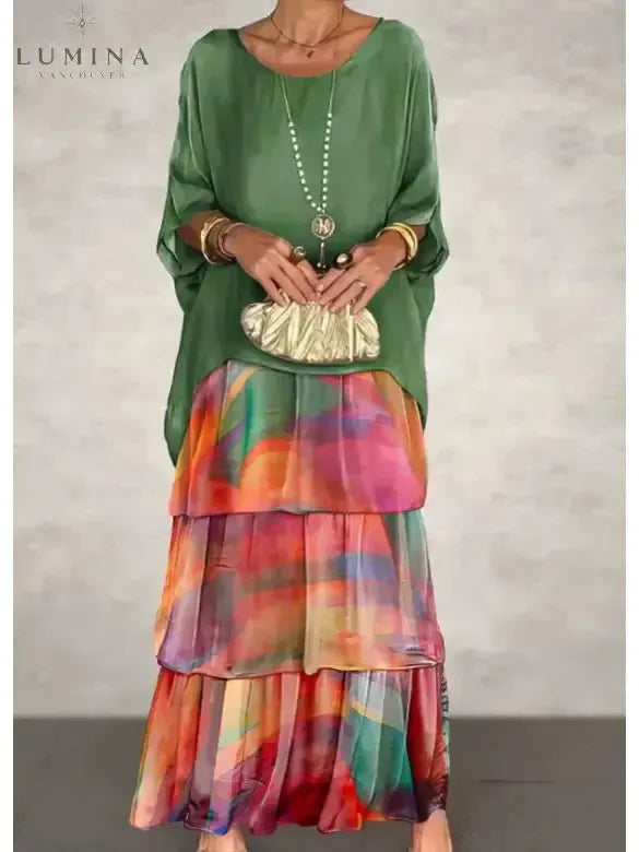 Caroline - Loose Round Neck Dress