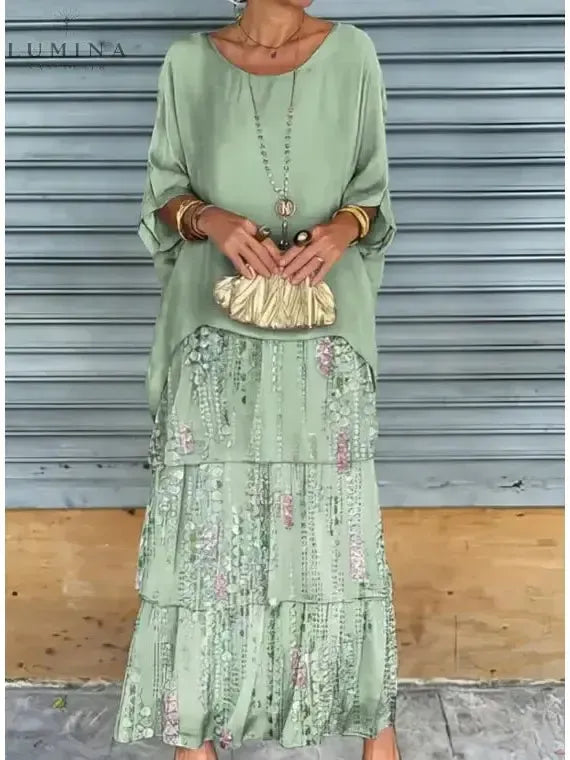 Caroline - Loose Round Neck Dress