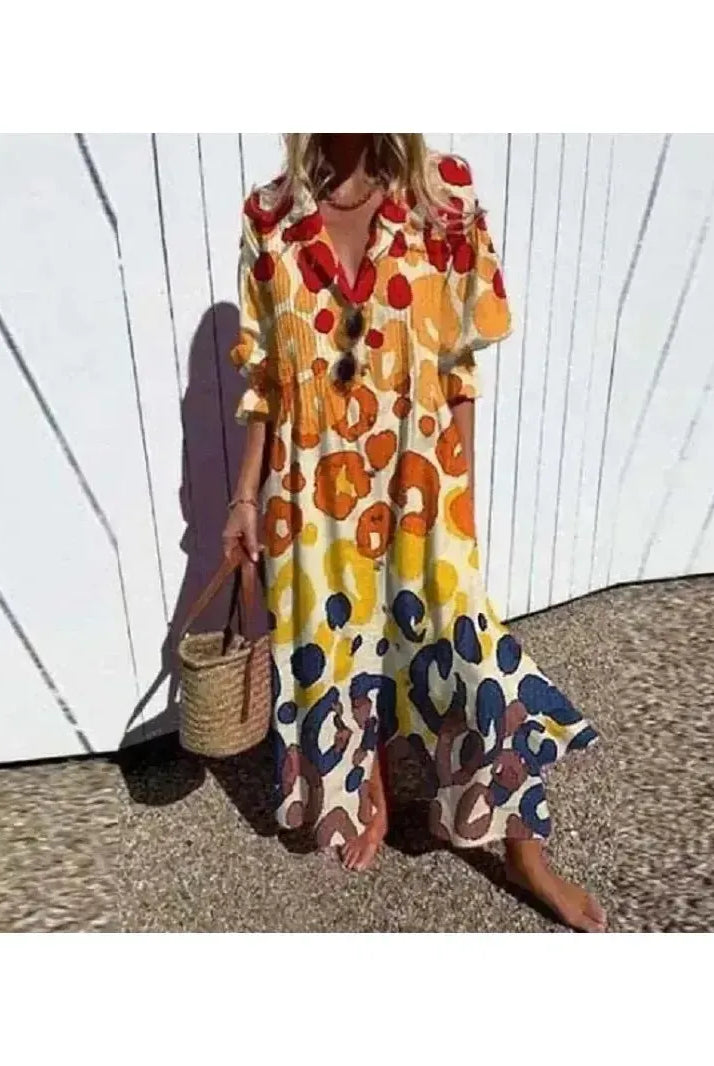 Demi Colourful Boho Maxi-Dress