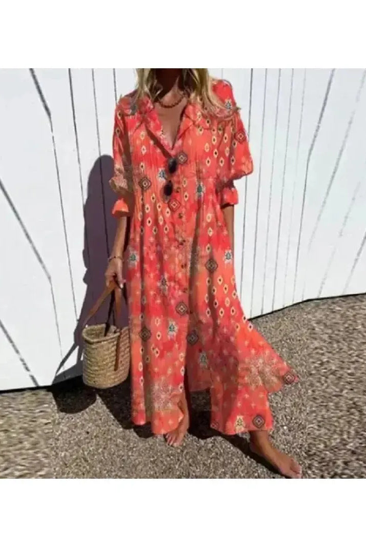Demi Colourful Boho Maxi-Dress