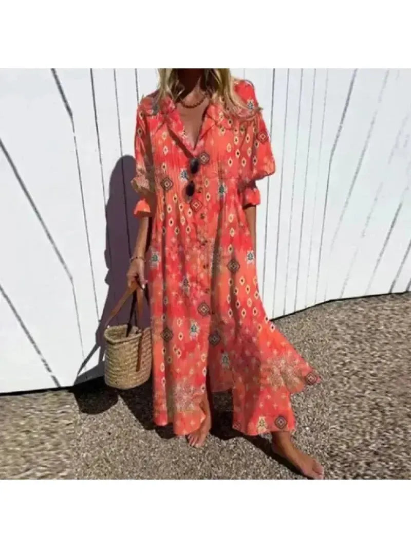 Demi Colourful Boho Maxi-Dress