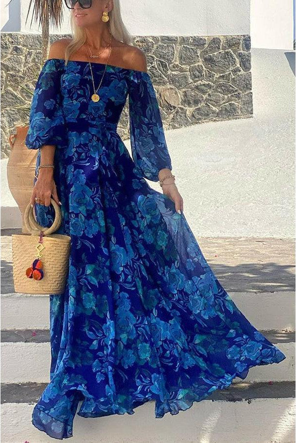 Penelope - Floral Off-Shoulder Maxi Dress