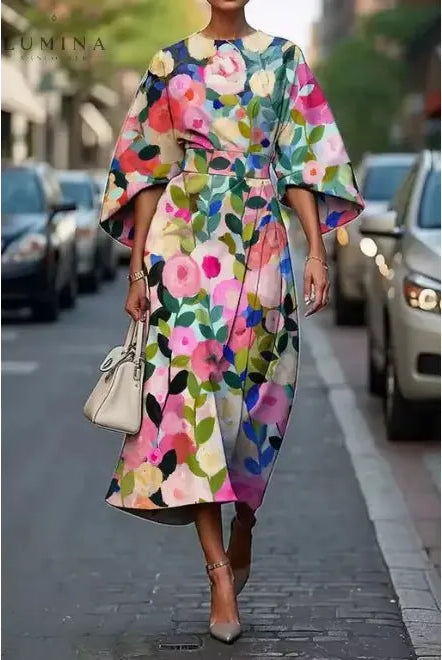 Michelle | Elegant Floral Dress