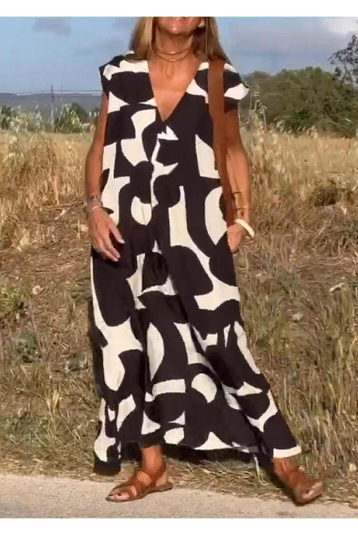 Alvina™ - Relaxed Abstract Dress