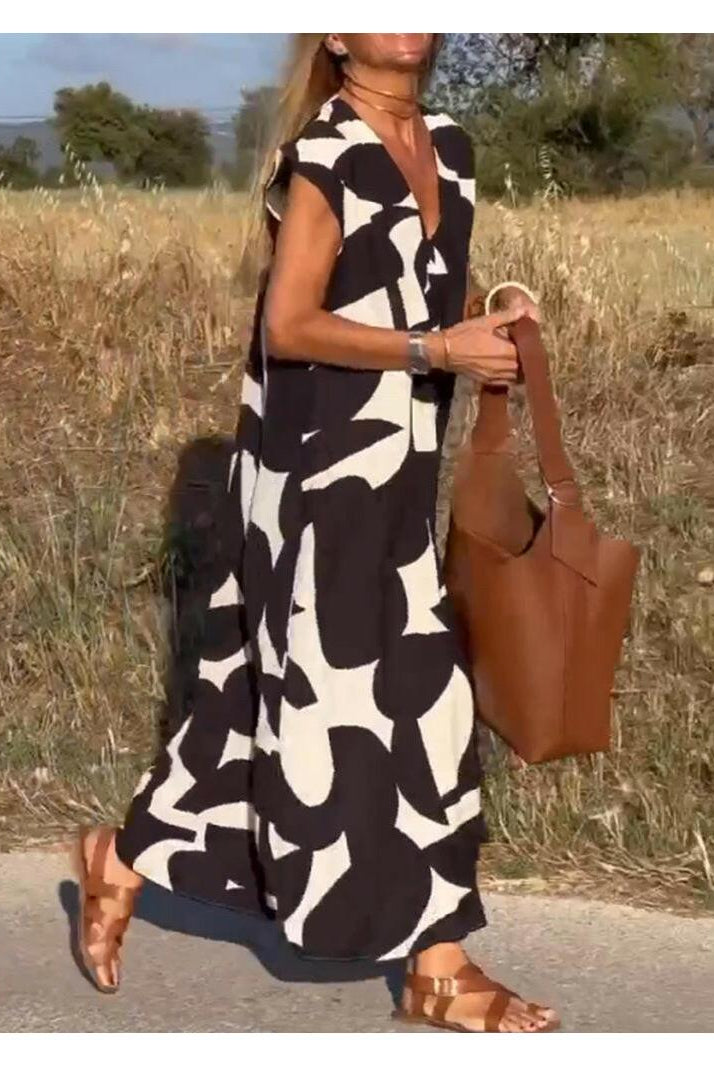 Alvina™ - Relaxed Abstract Dress