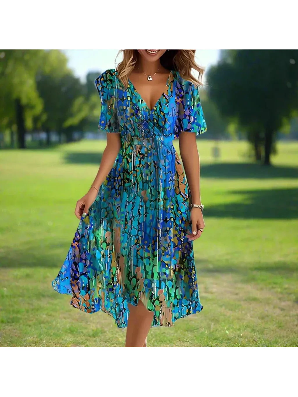 Elvira™ - Printed Summer Dress