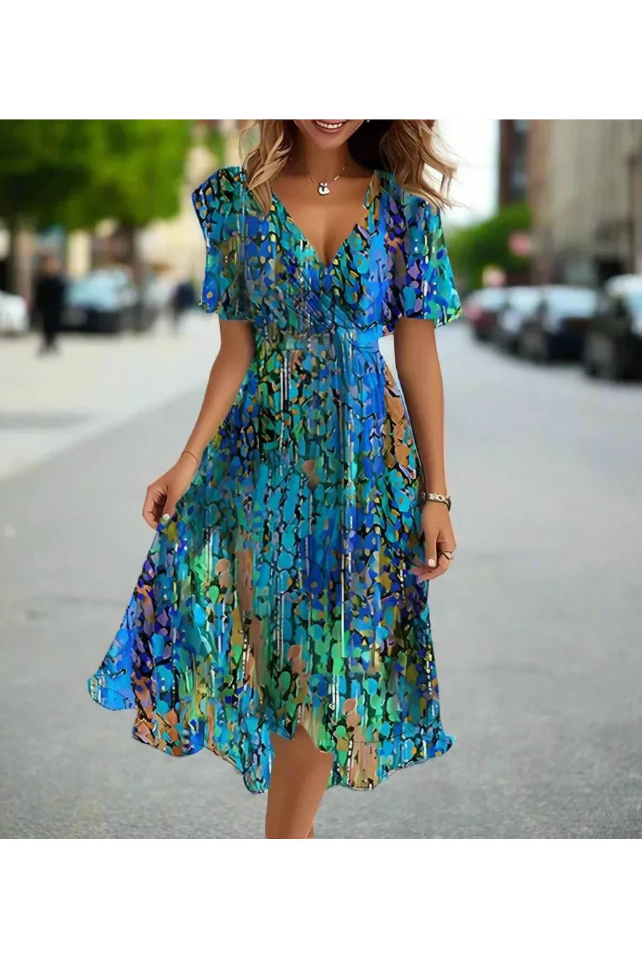 Elvira™ - Printed Summer Dress