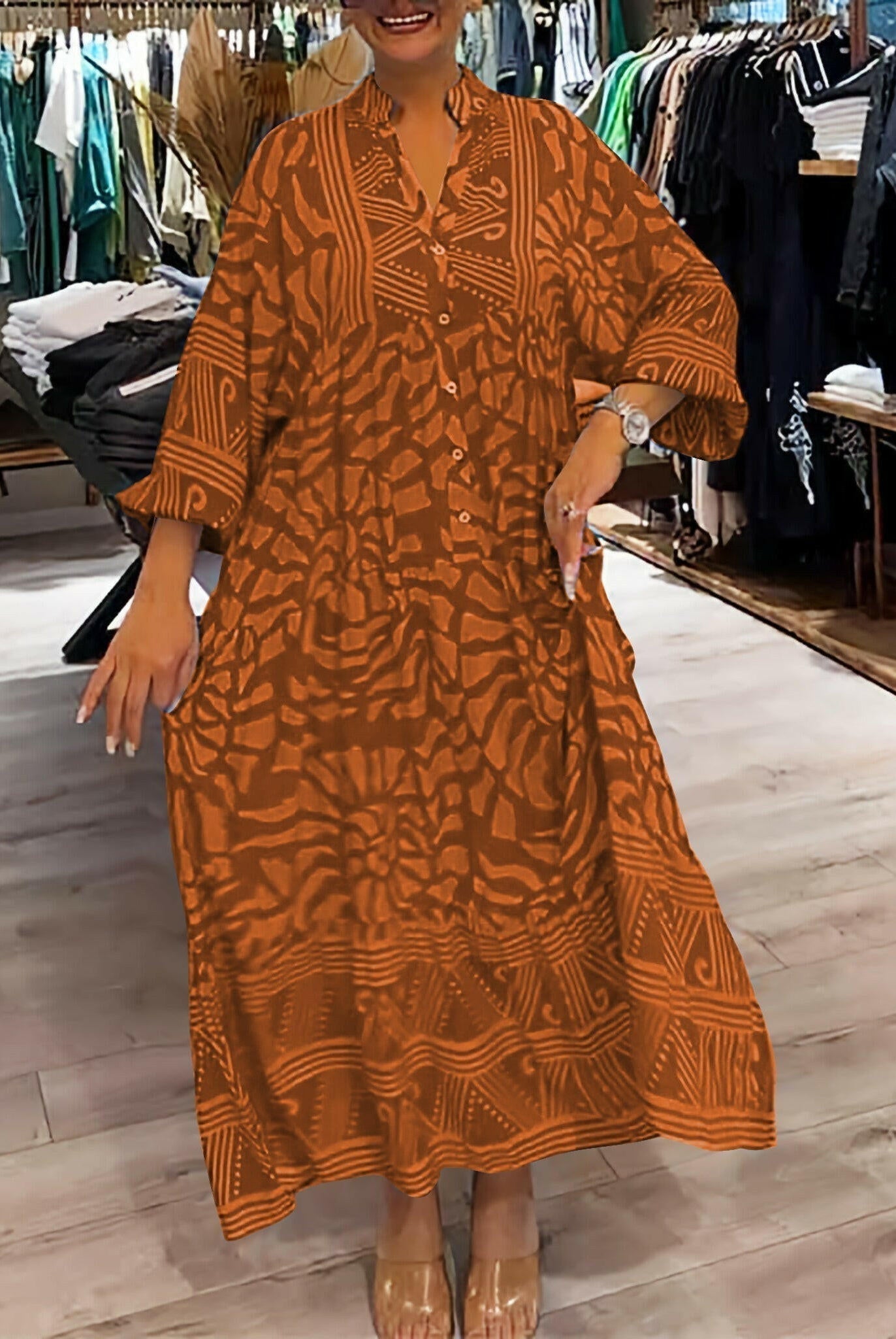 Irene™ - Vibrant Printed Dress