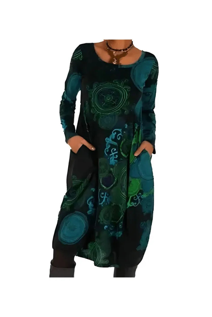 Nerina™ - Artistic Printed Dress
